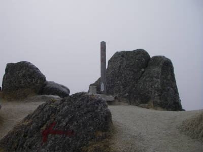 空木岳頂上