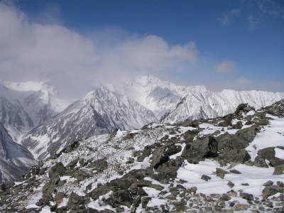 槍ヶ岳方面